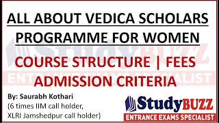 All about Vedica Scholars Programme for Women  Course structure admission process career prospect [upl. by Obadias]