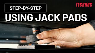 How To Properly Lift Your Tesla With Jack Pads  TESBROS [upl. by Shannah304]