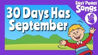 📆 30 Days Has September  learn or teach Days in the months song  the calendar song 📅 [upl. by Caressa]