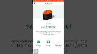 UBER EATS PROMO CODE GET £10 off a £30 or more order [upl. by Thgirw]