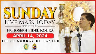 SUNDAY FILIPINO LIVE MASS TODAY ONLINE  EASTER  APRIL 14 2024  REV FR JOSEPH FIDEL ROURA [upl. by Eniamurt848]