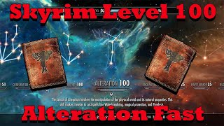 Skyrim  Level 100 Alteration Fast [upl. by Christen551]