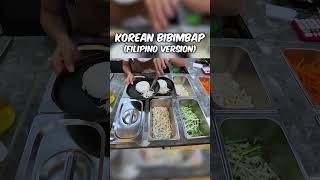 Filipino Version of KOREAN Bibimbap streetfood streetfoodphilippines streetfoodkorea foodie [upl. by Aslin]