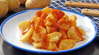 Patatas Bravas 🔥 Receta de Patatas ¡PICANTES 100 Original✅ [upl. by Ignatzia]