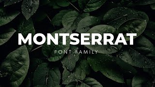 Montserrat  Fuente  Font Family  Diseño Gráfico  Graphic Design [upl. by Krystin]