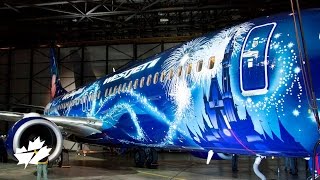 Painting the WestJet MagicPlane livery [upl. by Eek]