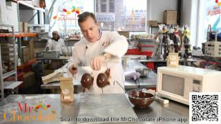 MICROWAVE CHOCOLATE TEMPERING amp MOLDING [upl. by Ibbor792]