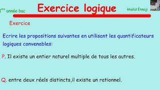 Quantificateurs logiques 1bac [upl. by Aisetal]