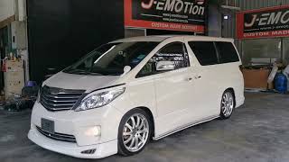 TOYOTA ALPHARD 200811 ANH20 FULL SET BODYKIT JEMOTION DESIGN [upl. by Pansy]