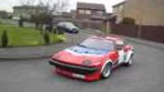 Triumph TR7V8 race car test with new 46L Rover V8 Engine [upl. by Slade]