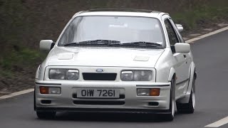 Fast Fords Arriving at a Car Show Squires Ford Meet April 2023 [upl. by Ahseinad292]