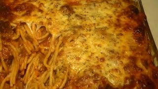 The Best Baked Spaghetti amp Cheese RECIPE [upl. by Yromem606]