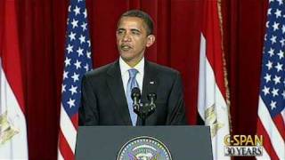 President Obama Speech to Muslim World in Cairo [upl. by Rundgren433]