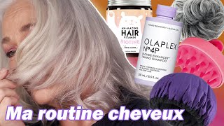 CHEVEUX BLANCS  Ma super routine du moment pour des cheveux forts résistants et en bonne santé [upl. by Siusan]