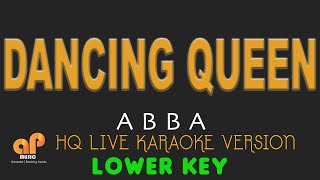 DANCING QUEEN  ABBA LOWER KEY HQ KARAOKE VERSION [upl. by Naujaj404]