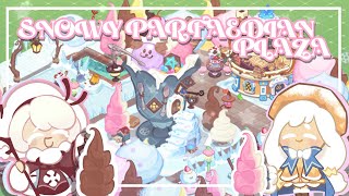 ── 🍦 cookie run a snowy parfaedian plaza ﹐？ [upl. by Ynoyrb]