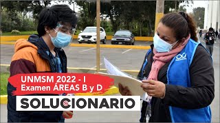 ✨ SOLUCIONARIO ✍ San Marcos 2022 I 📢Áreas BD [upl. by Acinahs]