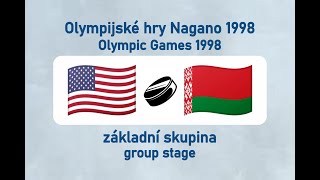 OH Nagano 1998 lední hokej USABLS základní skupina [upl. by Sheelah490]