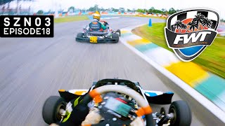 racing a SHIFTER KART at ORLANDO KART CENTER  2022 ROK Cup USA [upl. by Gereld]