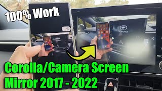 How to SCREEN MIRROR To Toyota Corolla  Camry 2017 2019 2020 2021 2022 Using Miracast  Android [upl. by Tchao]