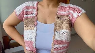 🔴APRENDE a TEJER LINDO CHALECO para MUJER‼ crochet [upl. by Alset]