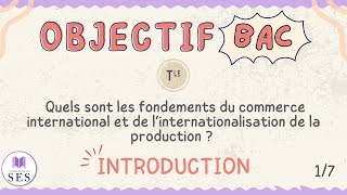 BAC Cours Commerce International  Introduction [upl. by Colwin]