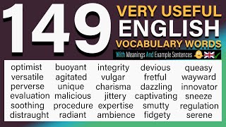 149 VERY USEFUL English Vocabulary Words with Meanings and Phrases  Improve Your English Fluency [upl. by Nytsirk]