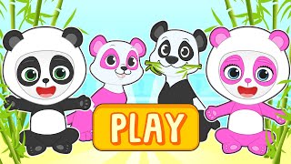 BABIES ALEX AND LILY 🐼 And his pets dress up as Panda Bears [upl. by Yendirb53]