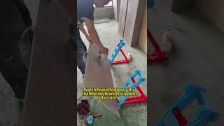 45 DegreeTile ChamferingCutting Guard SliderFrameMiter Saw45 Degree Supportdiydiytilecutter [upl. by Amilb]