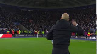 Guardiola dancing to the Man City Guardiola song [upl. by Kathye]