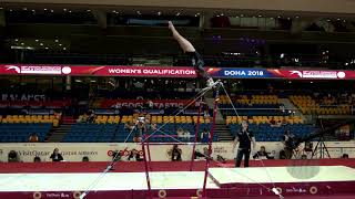 RIZZELLI Martina ITA  2018 Artistic Worlds Doha QAT  Qualifications Uneven Bars [upl. by Blight]