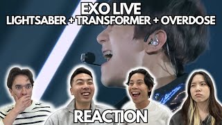 EXO엑소 LIGHTSABER  TRANSFORMER  Overdose REACTION [upl. by Doretta]