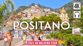 Positano 4K Walking Tour Italy  With Captions amp Immersive Sound 4K Ultra HD60fps [upl. by Arber]