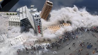 Taiwan destroyed in 2 minutes M75 Earthquake destroys many buildings in Hualien [upl. by Zoilla275]