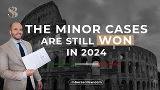 Italian Citizenship by descent Minor Cases Are Still Approved in 2024 [upl. by Alta]