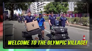 Athletes begin to arrive at the Olympic Village for the 2024 Paris Games  ABSCBN News [upl. by Allicerp]