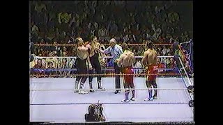 The British Bulldogs vs Hart Foundation 04271985 [upl. by Gerrald]