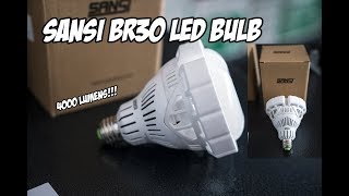 Sansi BR30 LED Bulb  4000 Lumens  Product Review [upl. by Correy]