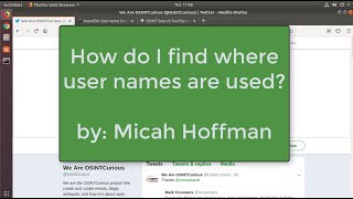 10 Minute Tip Finding Usernames Fast [upl. by Attenad731]