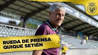 Rueda de prensa de Quique Setién  25 agosto [upl. by Weathers269]