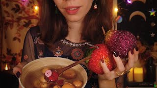 Soin ASMR 100 frissons 🌰✨ wood soup mic scratching tapping [upl. by Kahl]