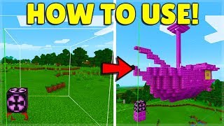 HOW TO USE STRUCTURE BLOCKS IN MINECRAFT POCKET EDITIONBEDROCK Simple Guide [upl. by Brie]