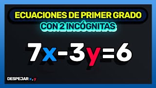 ECUACIONES DE PRIMER GRADO CON DOS INCÓGNITAS Desde Cero [upl. by Andrews]