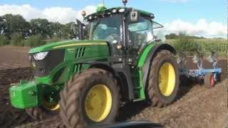 John Deere 6140R met Lemken 4 schaar Trekkerweb [upl. by Copeland]