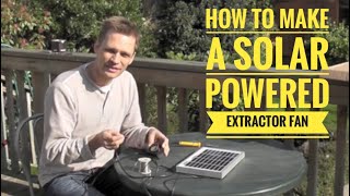 How to install a solar extractor fan including mounting the solar panel [upl. by Onid938]