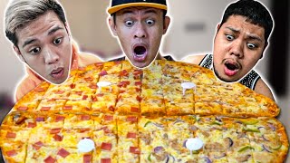 EATING BIGGEST PIZZA CHALLENGE you win 10000 CASH with BILLIONAIRE GANG [upl. by Whale]