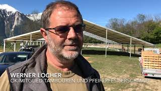 78 Oberwalliser Tambouren und Pfeiferfest Erschmatt Interview mit Werner Locher [upl. by Jorey146]