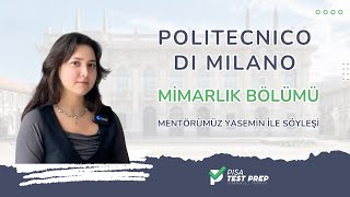 POLIMI MİMARLIK MENTÖRÜMÜZ YASEMİN İLE SÖYLEŞİ [upl. by Keldah707]