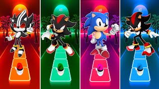 Sonic Shadow🔴Sonic The Hedgehog 🔴 Sonic Pink 🔴Hyper 🔴Sonic Boom  Tiles Hop EDM Rush Coffin Dance [upl. by Yddub]