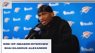 Shai GilgeousAlexander  202324 EndofSeason Interview  OKC Thunder [upl. by Virginie]